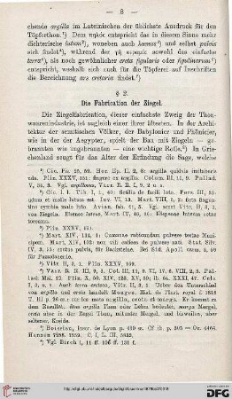 § 2: Die Fabrication der Ziegel