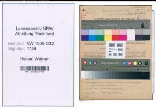 Entnazifizierung Werner Heuer , geb. 27.01.1916 (Verw.Angestellter)