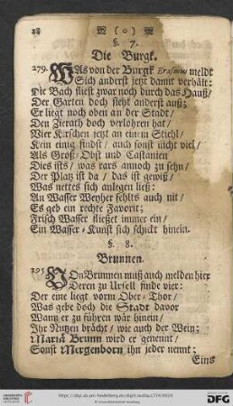 §. 7. Die Burgk