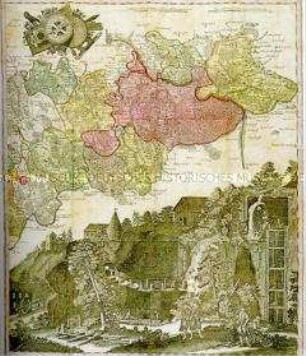 Karte des Erzgebirgischen Kreises