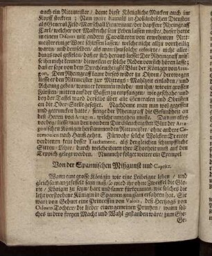 Von der Spannischen Mißgunst und Capritz