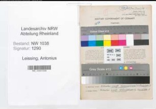 Entnazifizierung Antonius Leissing , geb. 09.11.1913 (Kaufmann)