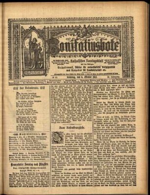 Erste Ausgabe vom Sonntag, den 06. Oktober 1912.