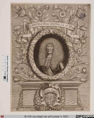 Bildnis Moritz, Herzog zu Sachsen-Zeitz (reg. 1650-81)