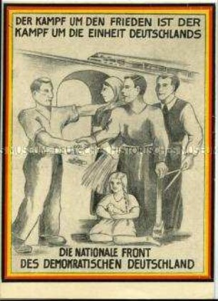 Postkarte der Nationalen Front