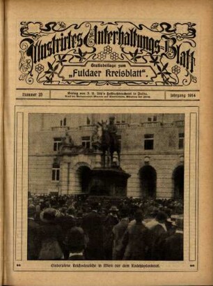 Ausgabe vom Sonntag, den 16. August 1914.
