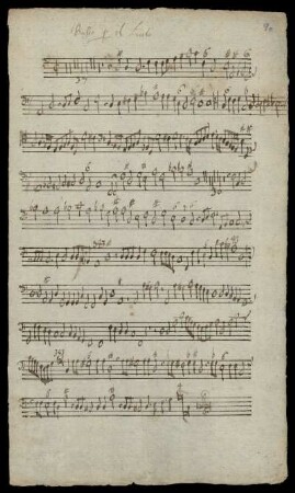 Basso per il Liuto.