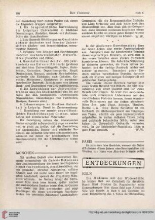 Entdeckungen