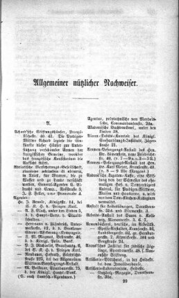 Allgemeiner nützlicher Nachweiser