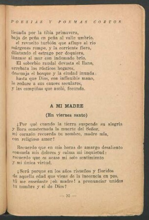A mi madre : (En viernes santo)