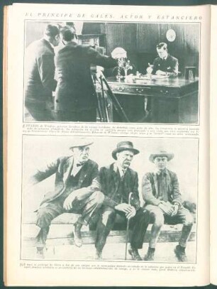 El príncipe de Gales, actor y estanciero