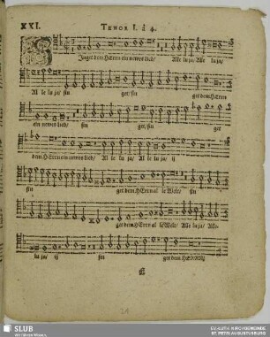 XXI. Singet dem Herren ein neues Lied
