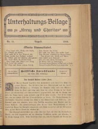 Nr. 11. August. 1916