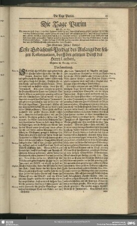 Die Tage Purim