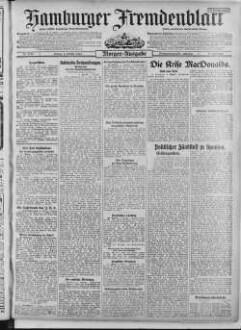 Hamburger Fremdenblatt, Morgenausgabe