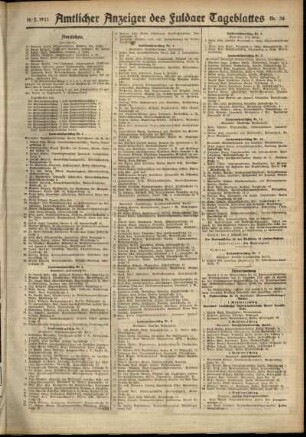 Zweite Ausgabe vom Mittwoch, den 16. Februar 1921.