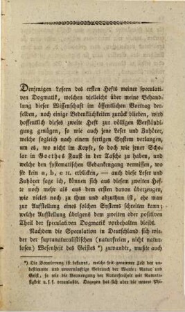 Vorlesungen über speculative Dogmatik, 2