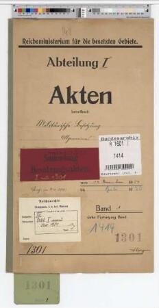Militärische Besetzung. Allgemeines