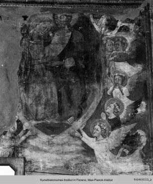 Ausmalung der Sakristei der Kirche Santa Maria di Monteluce : Christus und Maria in der Mandorla