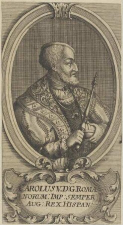 Bildnis von Carolus V., Kaiser des Römisch-Deutschen Reiches
