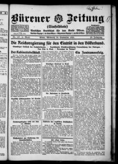 Bürener Zeitung. 1896-1935