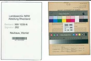 Entnazifizierung Werner Neuhaus , geb. 10.01.1896 (Arzt)