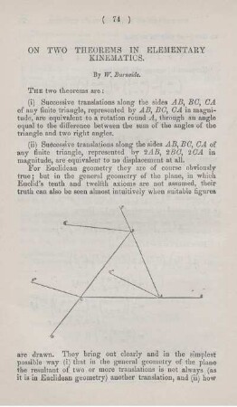 On two theorems in elementary kinematics.