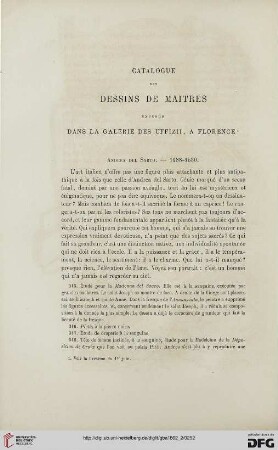 Catalogue des dessins de maîtres exposés dans la Galerie des Ufficii, à Florence