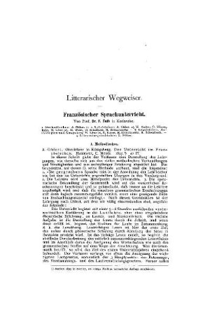 Litterarischer Wegweiser