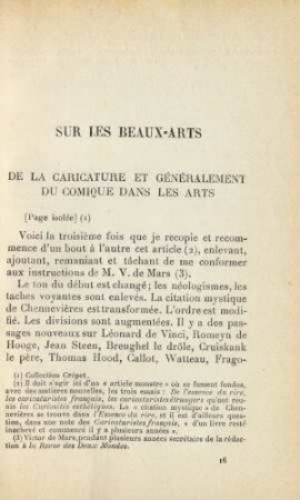 Sur Les Beaux-Arts