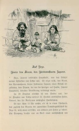 Auf Yezo. Unter den Ainos, den Ureinwohnern Japans