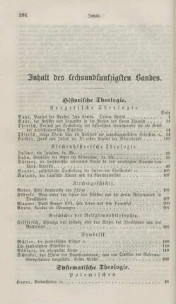 284-286 Inhaltsverzeichnis