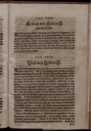 Cap. XXXI. Conrad von Heldtreich Carols Sohn