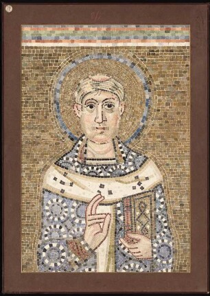 Dom Santa Maria Assunta und Santa Fosca, Torcello: Mosaikbild des St. Augustinus an der Apsiswand der südlichen Seitenkapelle
