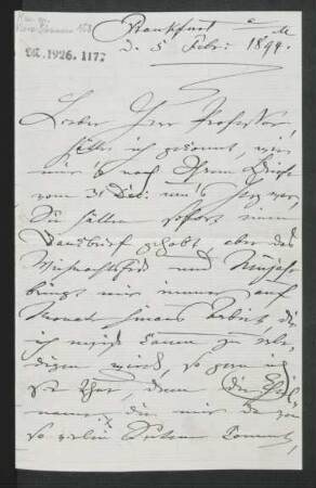 Brief an Wilhelm Engelmann : 05.02.1894
