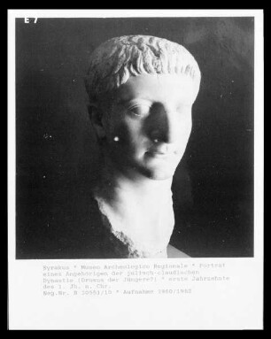 Porträt eines Angehörigen der julisch-claudischen Dynastie (Drusus der Jüngere?)