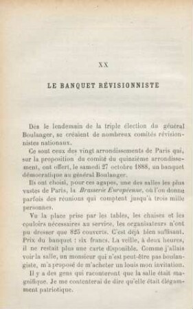 XX. Le Banquet révisionniste
