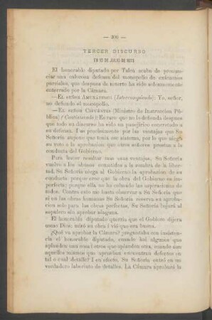 Tercer discurso en 10 de Julio e 1873