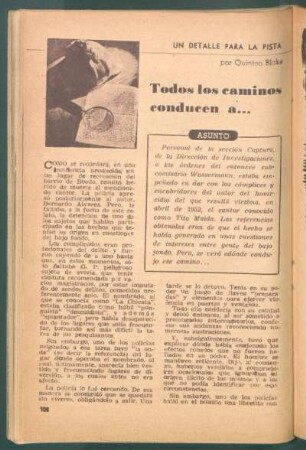 Todos los caminos conducen a ... : Un detalle para la pista