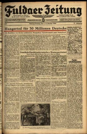 Ausgabe vom Sonntag, den 08. Oktober 1944.