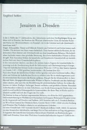 Jesuiten in Dresden
