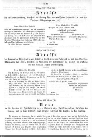 Beilagen zu Protokoll, 73. Sitzung