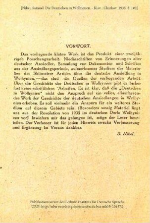 Die Deutschen in Wolhynien