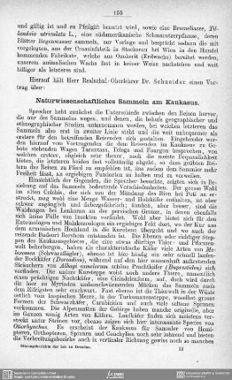 Naturwissenschaftliches Sammeln am Kaukasus