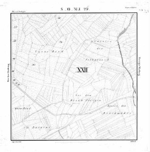 Kartenblatt SO XLI 26 Stand 1822 ca.