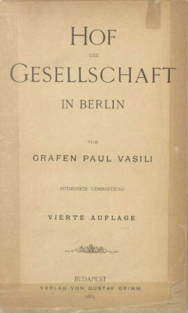 Hof und Gesellschaft in Berlin