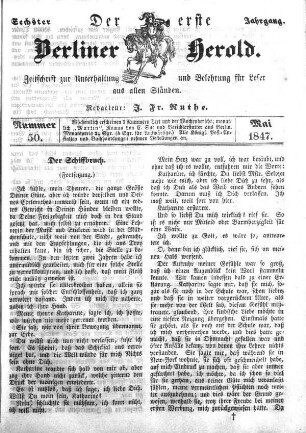 Nummer 50, Mai 1847