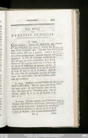 Tit. XVIII. De Publicis Iudiciis.