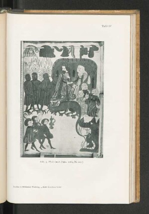 Tafel IV Abb. 4. Pluto (nach Palat. 1066, Bl. 221r) Studien d. Bibliothek Warburg, 4. Heft: Liebeschütz