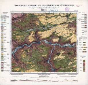 [7518] Horb-Imnau, Geologische Spezialkarte des Königreichs Württemberg